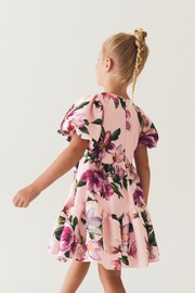 Baker by Ted Baker Pink Floral Scuba Dress - Image 4 of 11