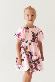 Baker by Ted Baker Pink Floral Scuba Dress - Image 5 of 11