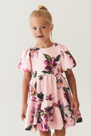 Baker by Ted Baker Pink Floral Scuba Dress - Image 6 of 11