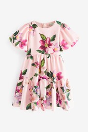 Baker by Ted Baker Pink Floral Scuba Dress - Image 8 of 11