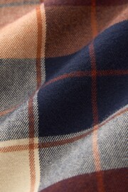 Rust Orange Signature Brushed Flannel Check Shirt - Image 9 of 9