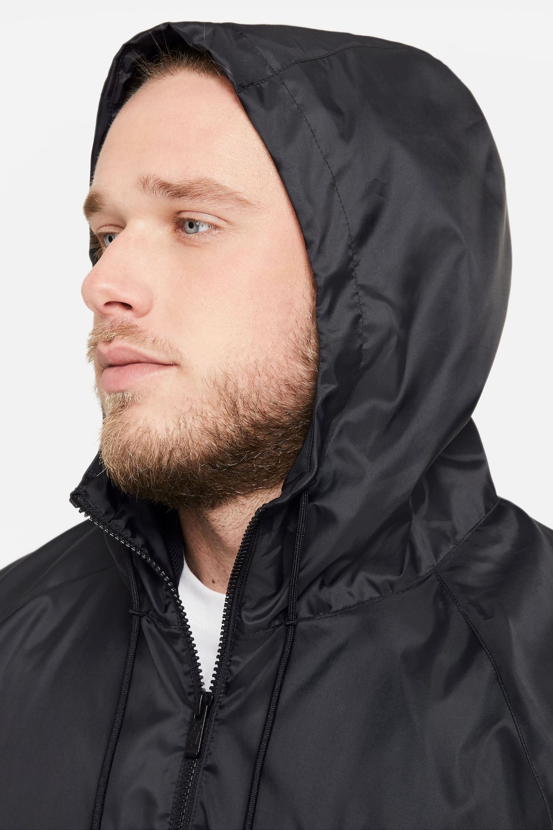 Buy Nike Black Windrunner Hooded Jacket from Next Ireland