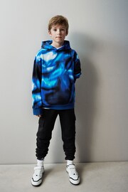 Blue Digital Print Hoodie (3-16yrs) - Image 3 of 7