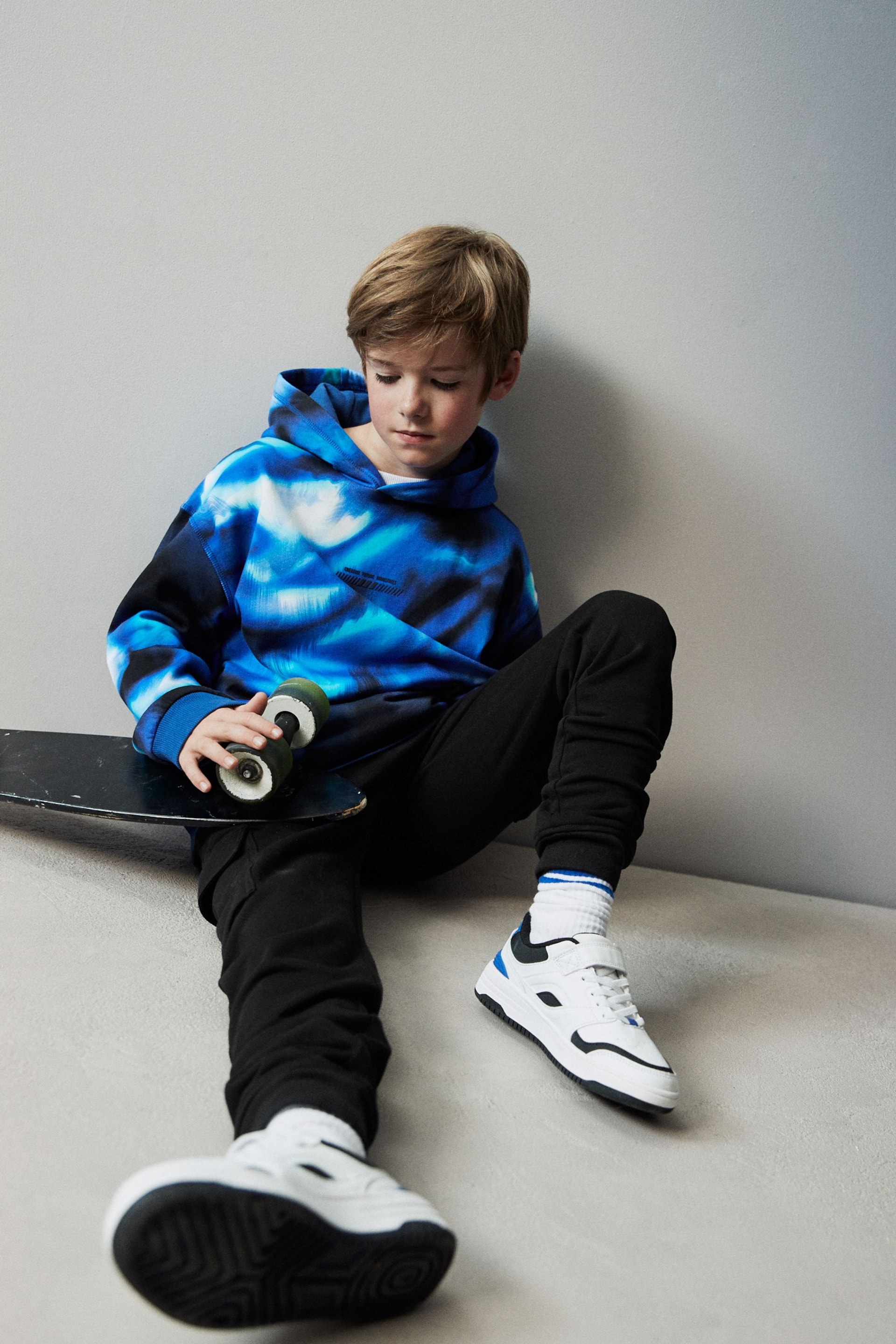 Blue Digital Print Hoodie (3-16yrs) - Image 5 of 7