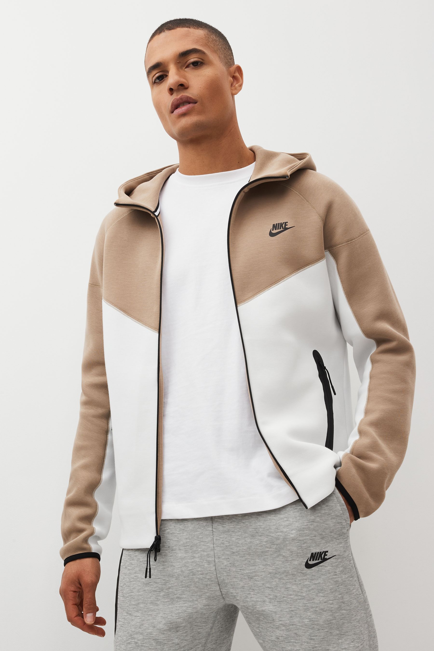 Nike tech fleece khaki on sale
