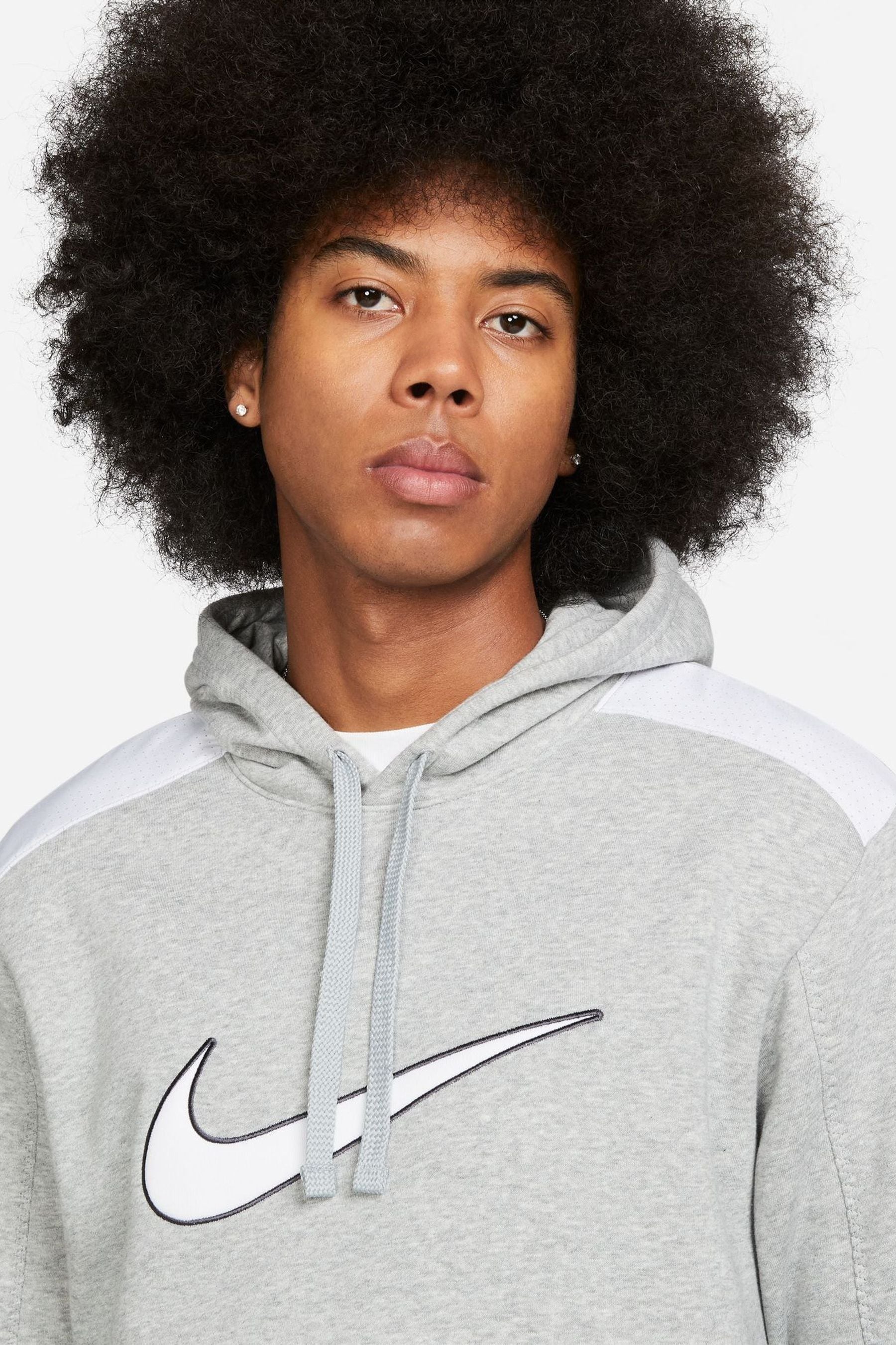 Buy Nike Dark Grey Sportswear Colour Block Hoodie from Next Luxembourg