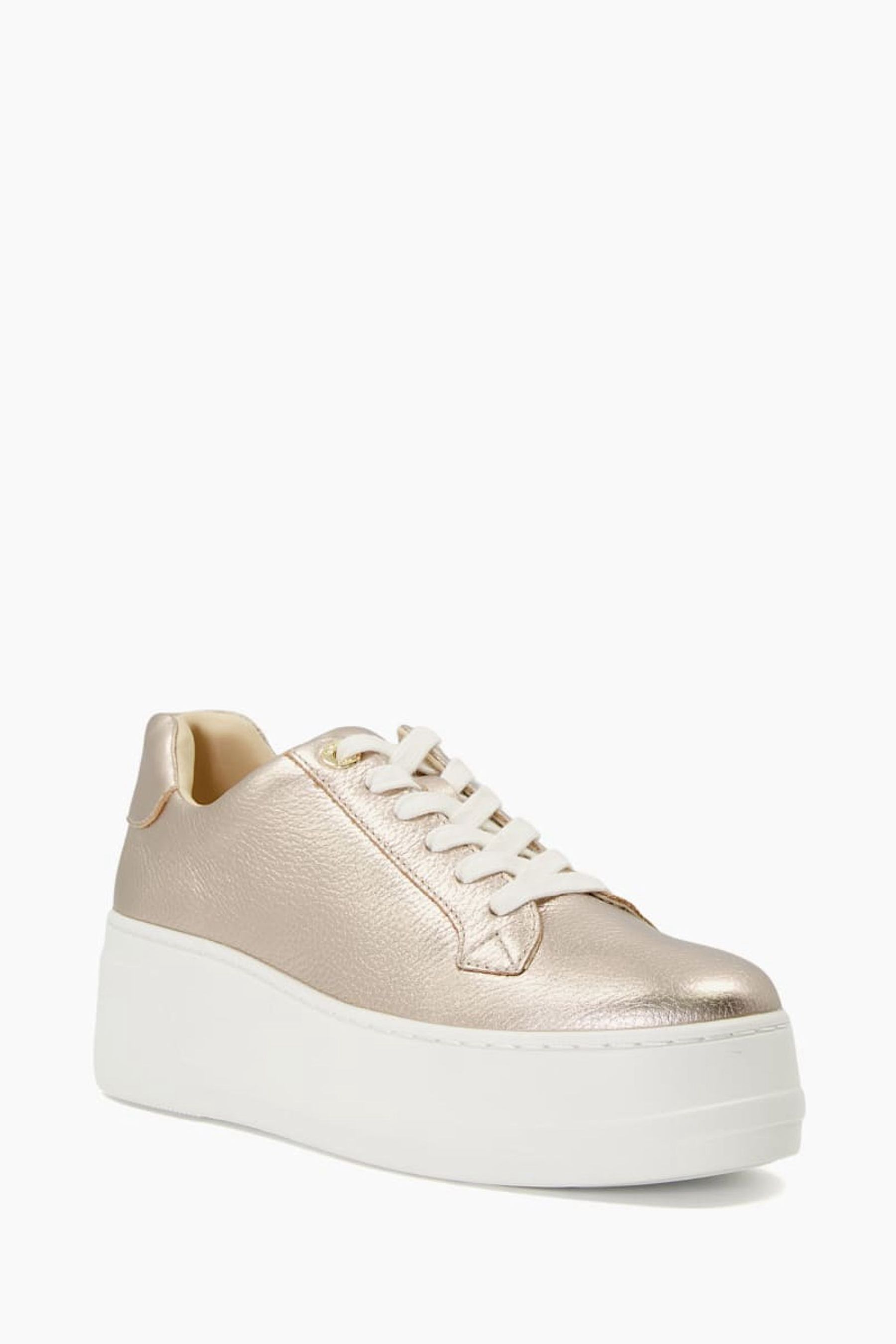 Dune rose gold trainers deals