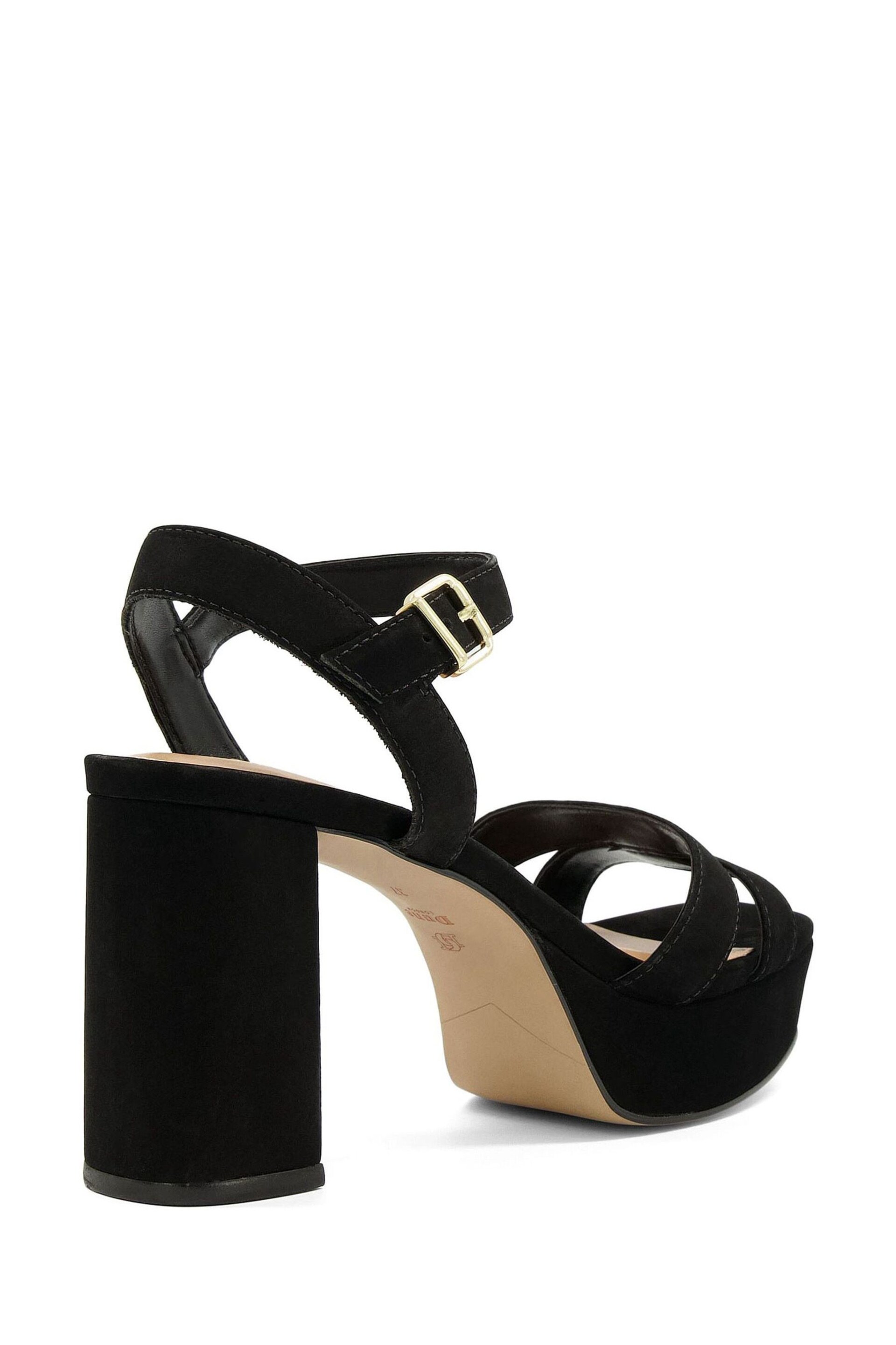 Dune London Black Molten Sandals - Image 5 of 8