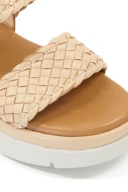 Dune London Brown Lorris Woven Strap Soft Volu Sandals - Image 7 of 7