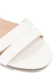 Dune London White Merisa 2 Part Block Heel Sandals - Image 7 of 7