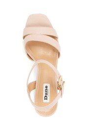 Dune London Nude Molten Sandals - Image 6 of 7