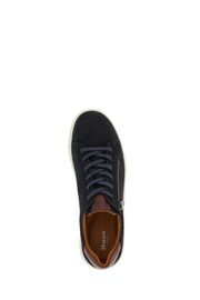 Dune London Blue Tribute Zip Detail Cupsole Trainers - Image 6 of 6