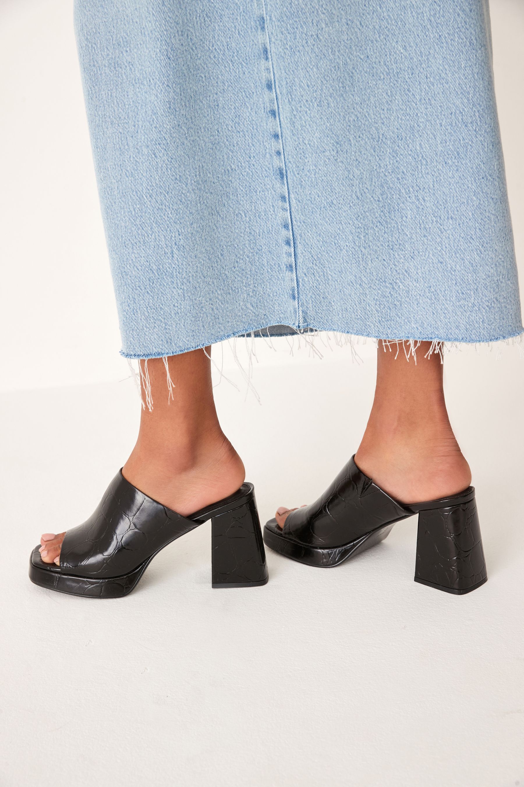 Chunky platform mules sales