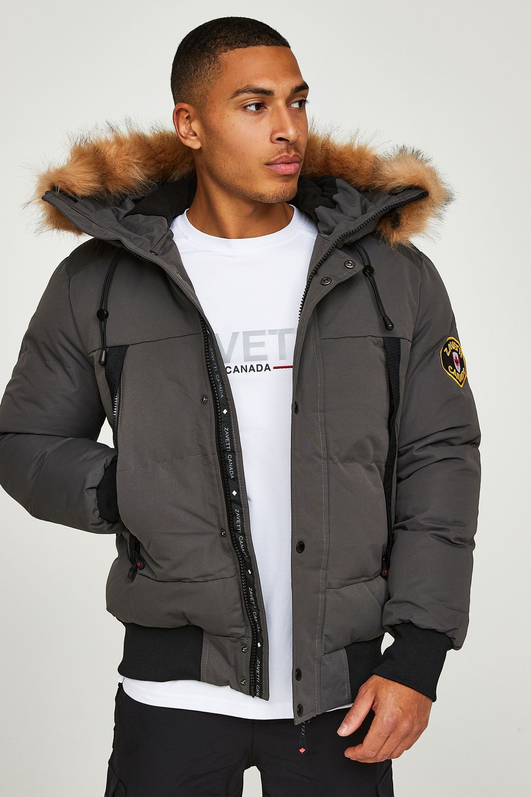 Buy Zavetti Canada Mens Aylmer Bomber Parka Jacket from the Next UK online shop