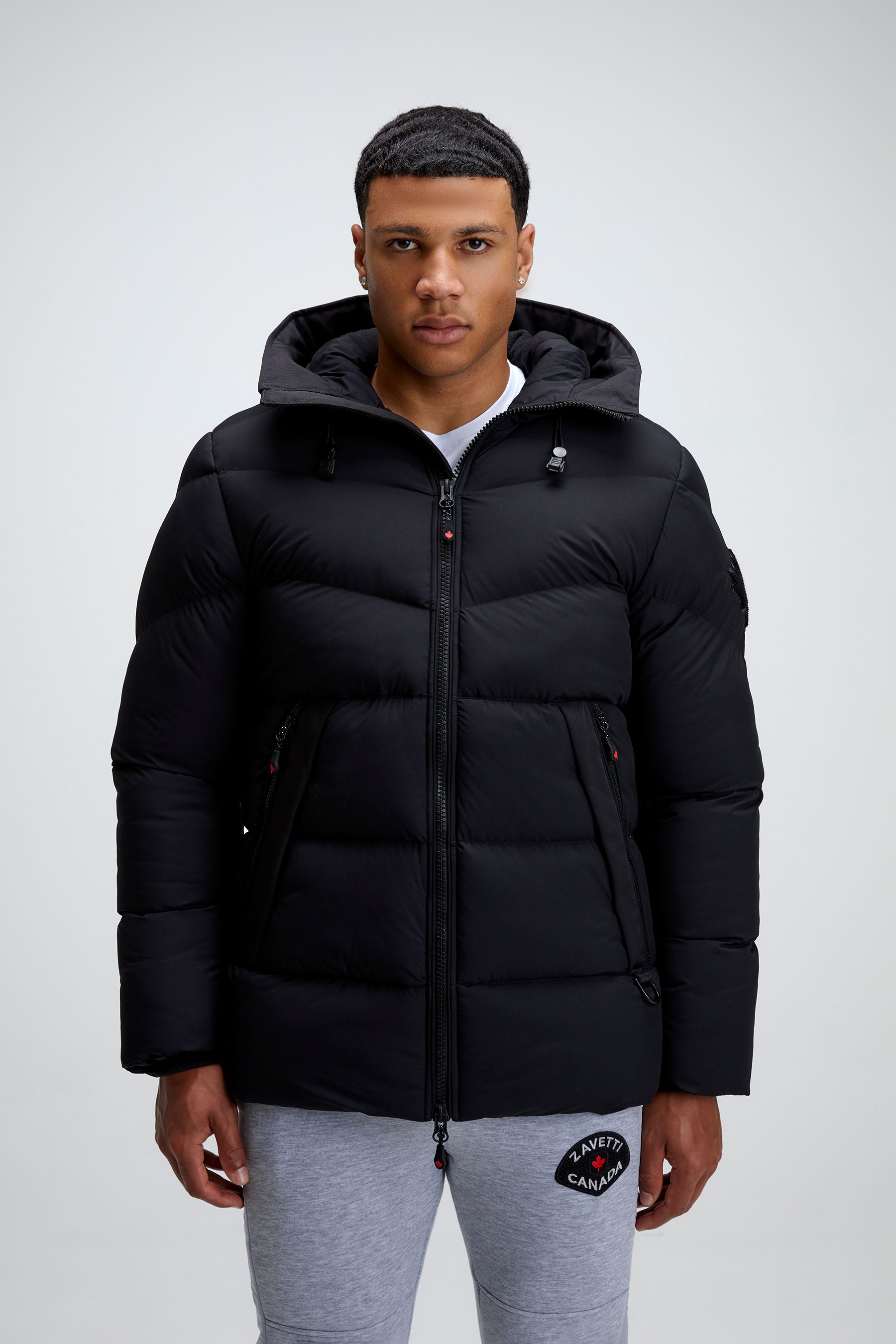 Hooded puffer parka on sale