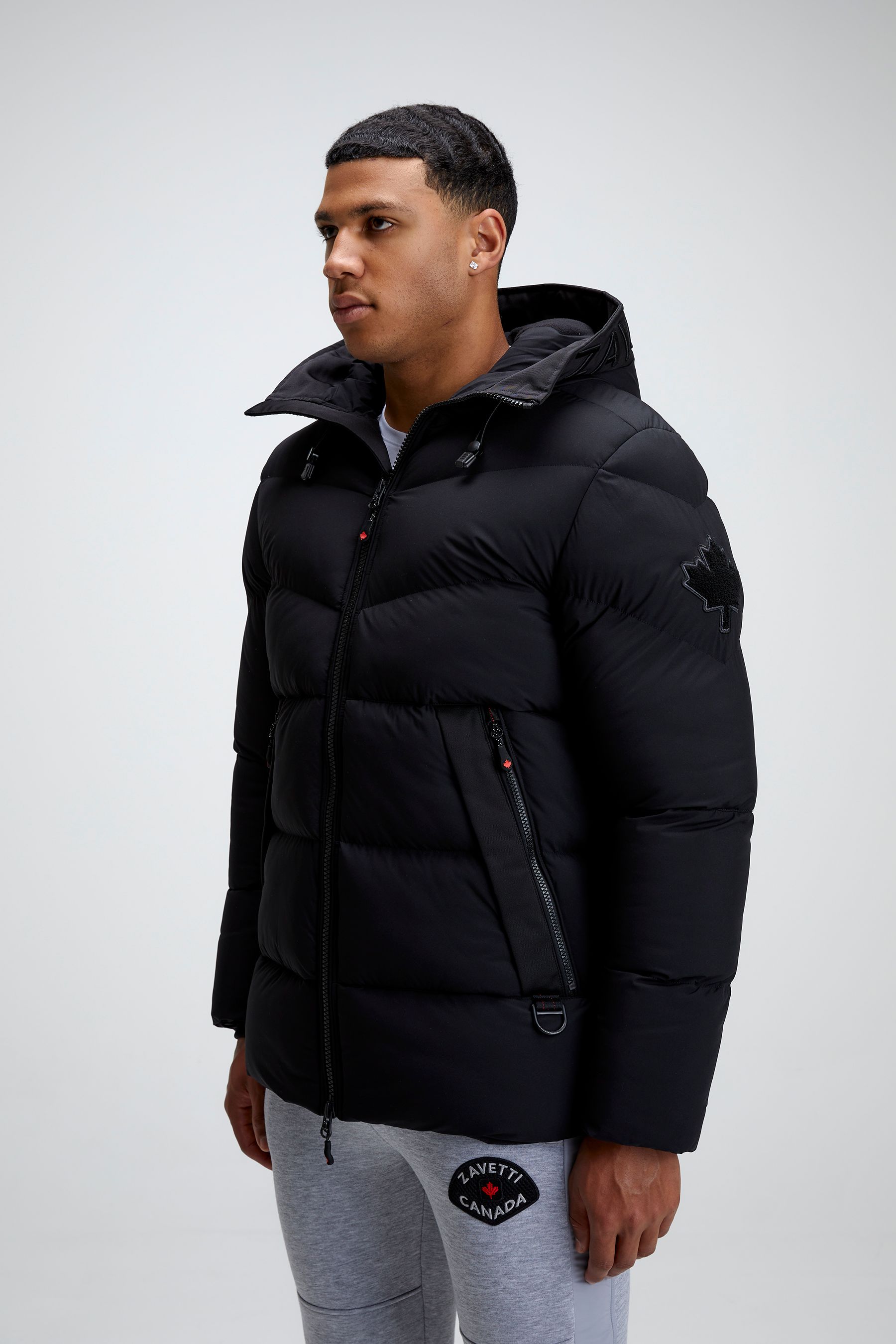 Double zip puffer jacket cheap