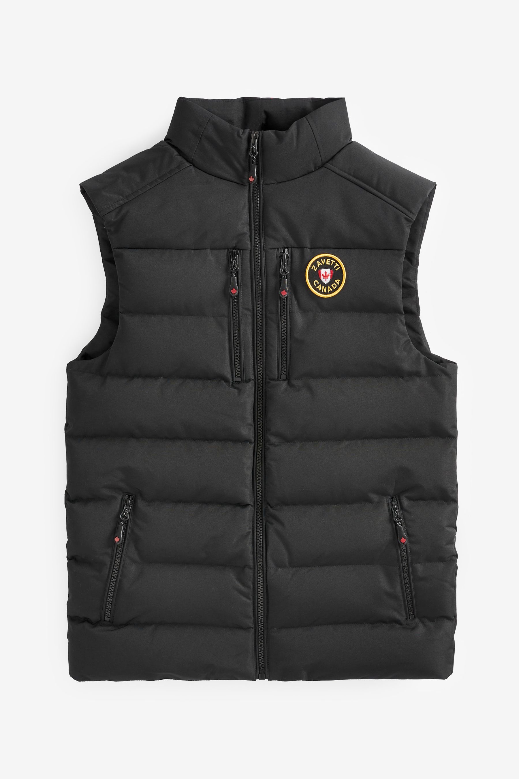 Black puffer gilet mens hot sale