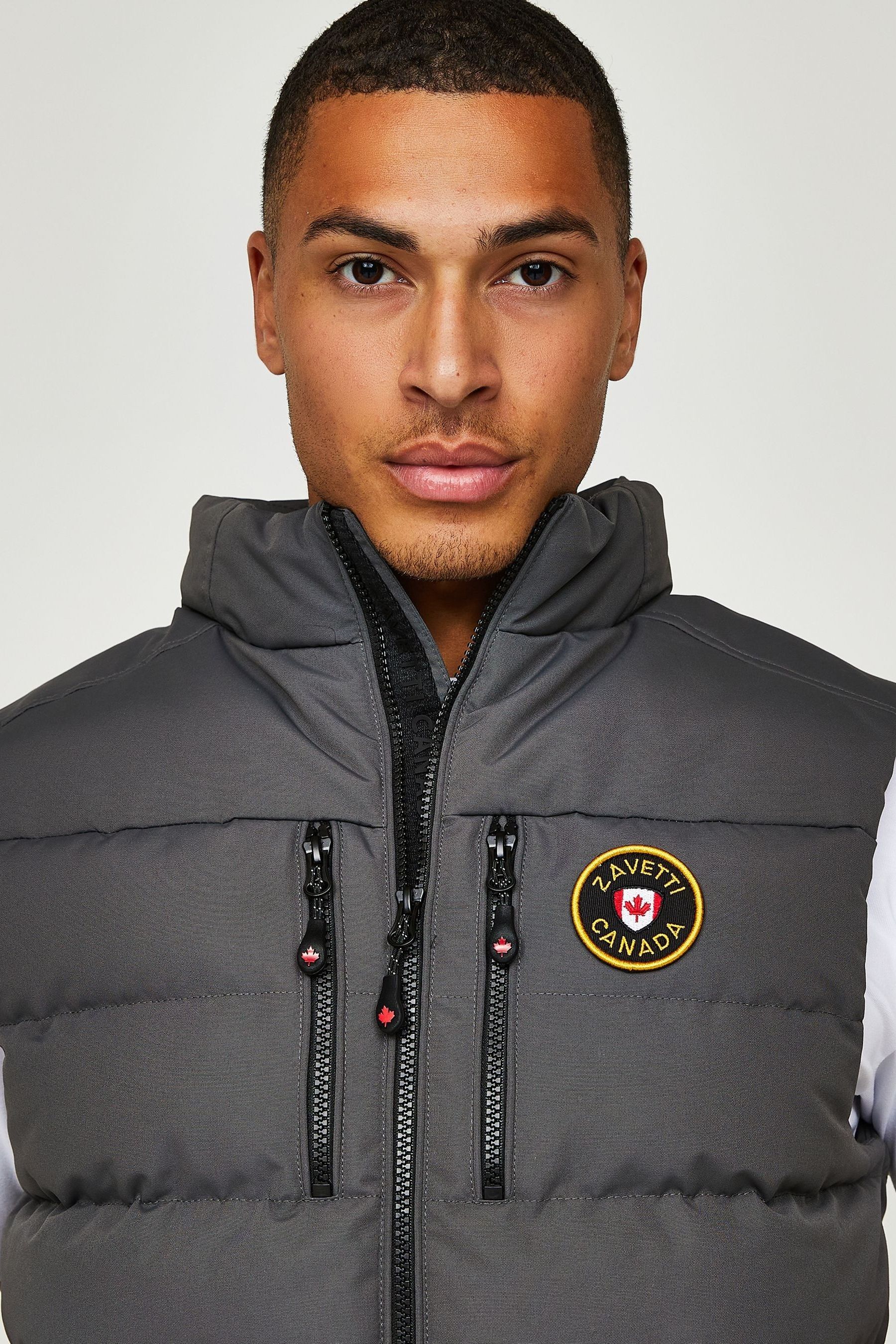 Buy Zavetti Canada Mens Oshawa 3.0 Tech Puffer Black Gilet from Next USA