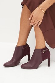 Burgundy Red Forever Comfort® Round Toe Shoe Boots - Image 1 of 7