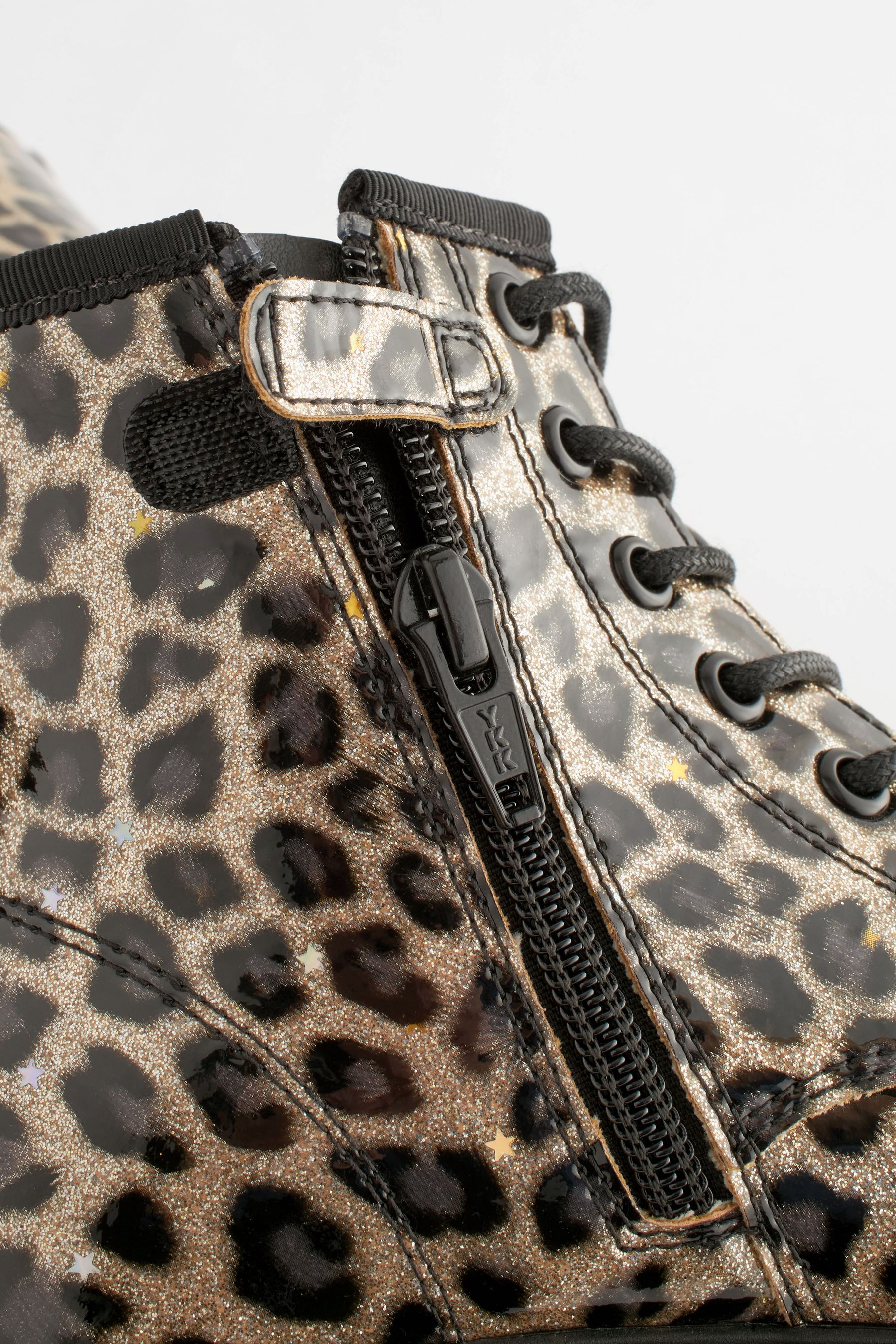 Buy Leopard Print Wide Fit G Warm Lined Lace Up Boots from Next Luxembourg
