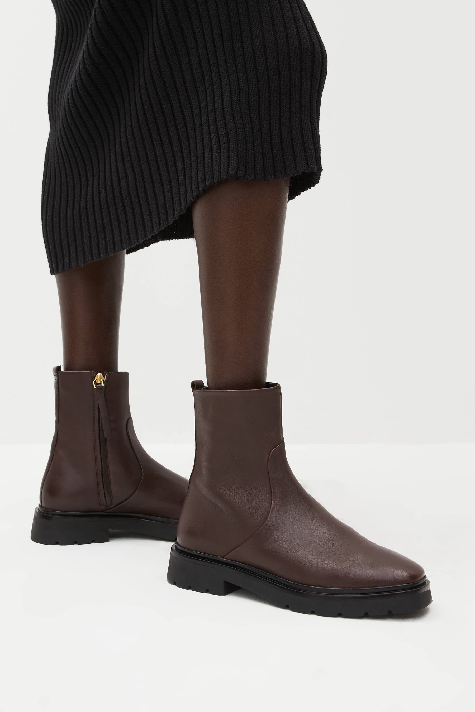 Next flat ankle boots 2025