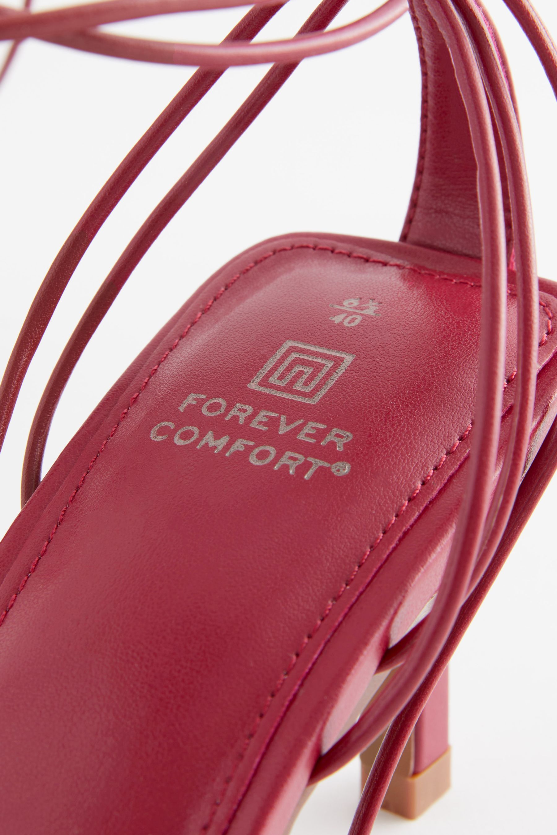 Red comfort sandals clearance