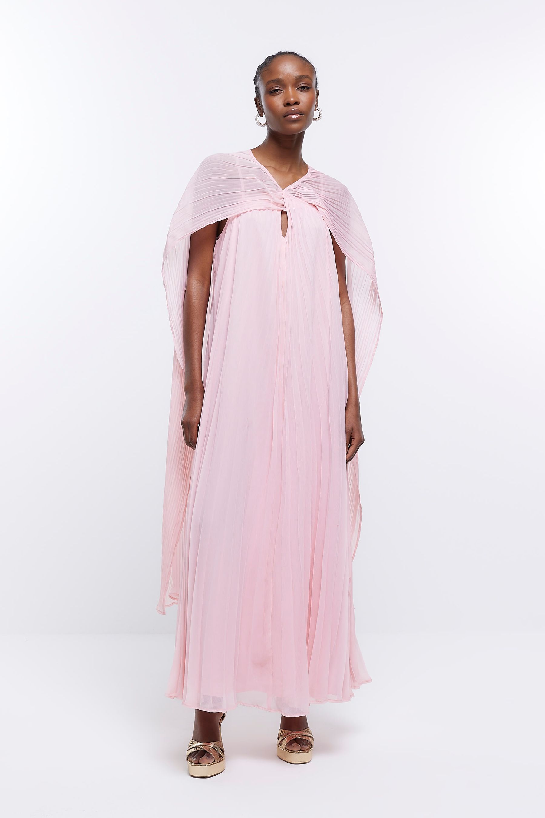River island cape dress top
