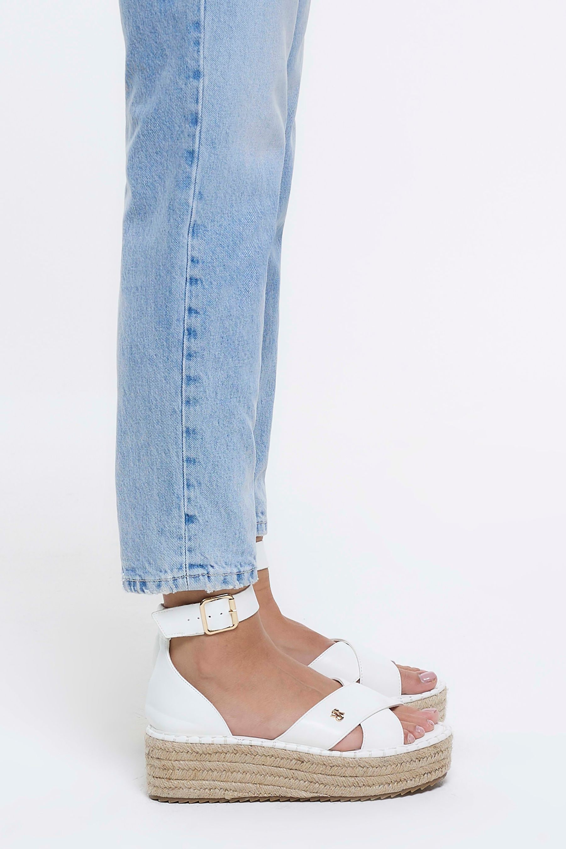 Buy River Island White Espadrille Flatform Sandals from Next Slovakia