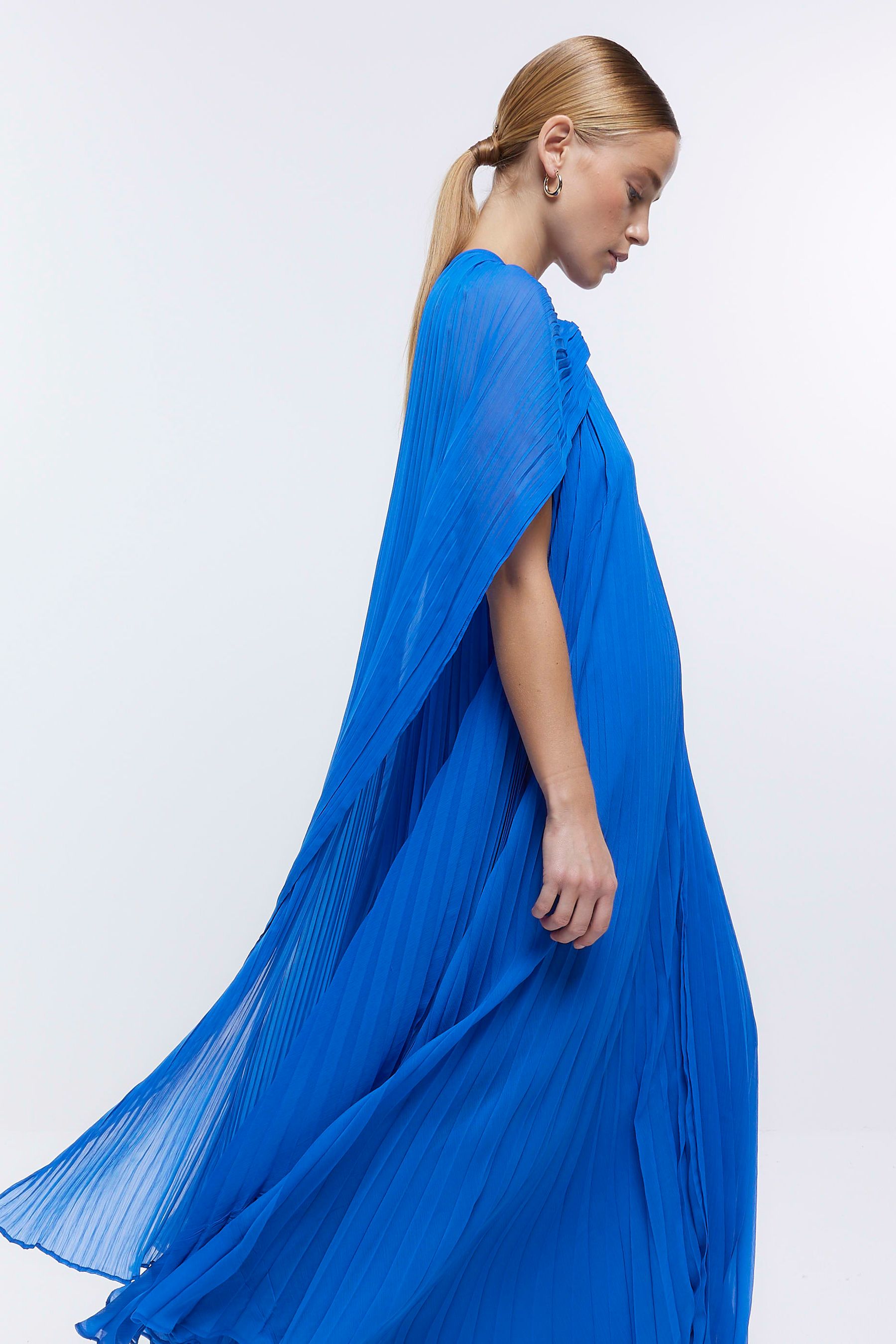 River island blue maxi dress cheap
