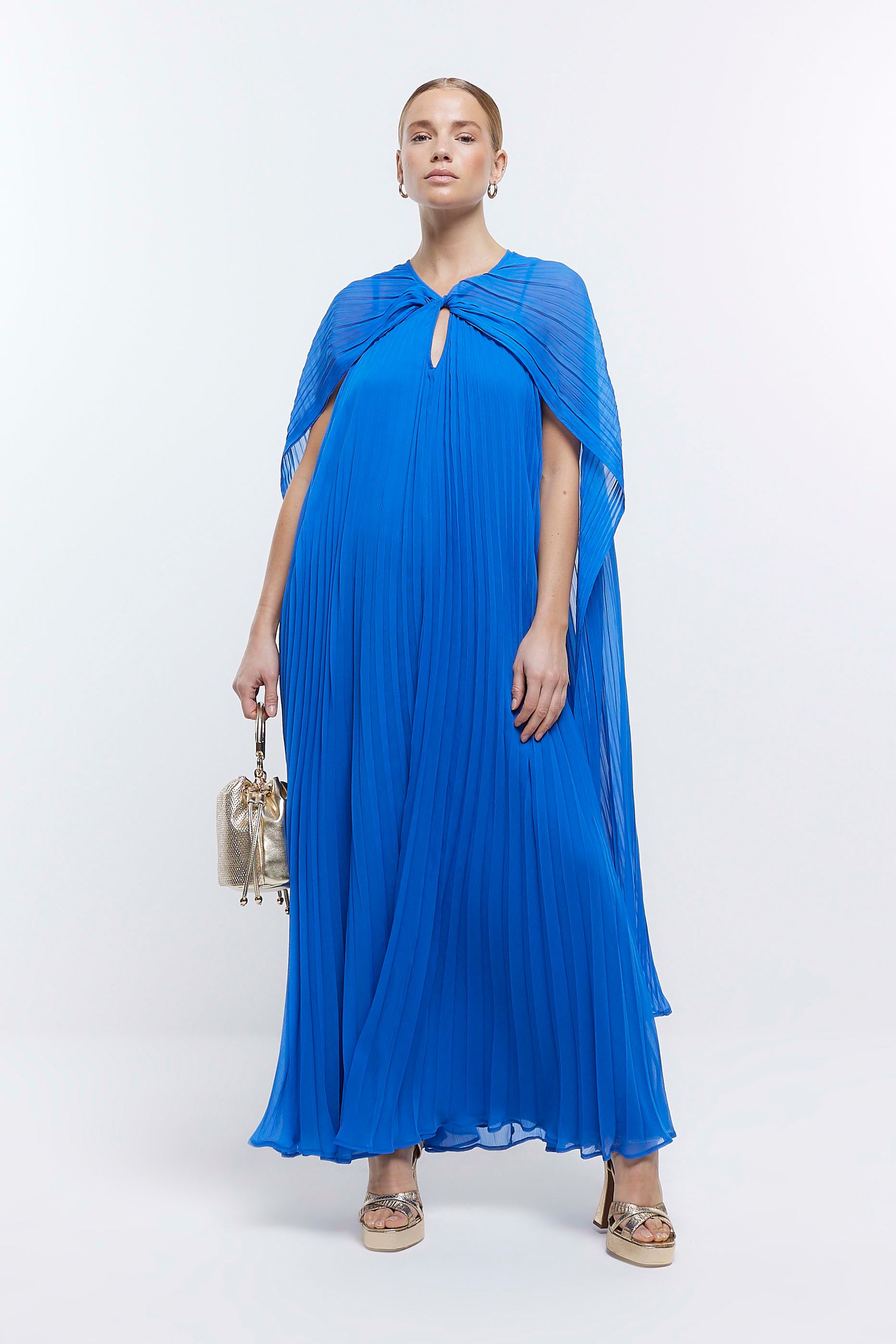 River island cape dress top