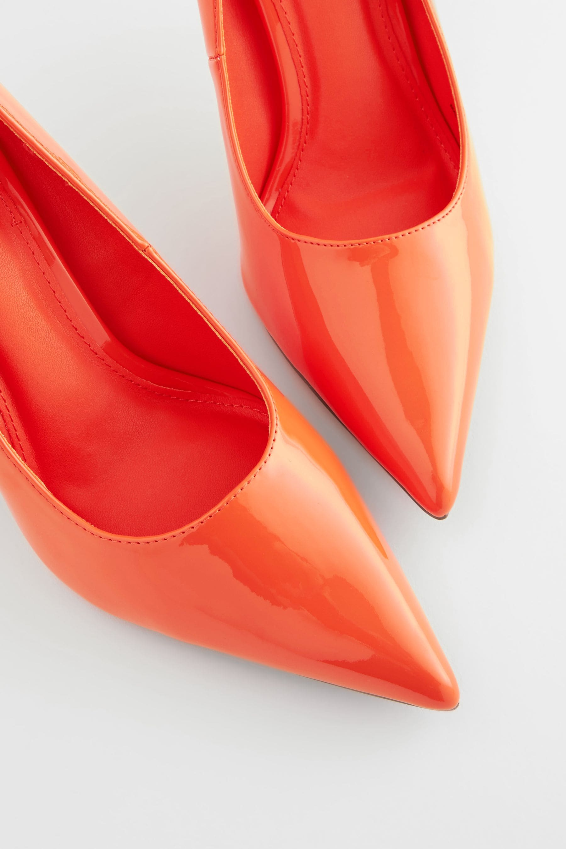 Orange Forever Comfort Point Toe Court Shoes