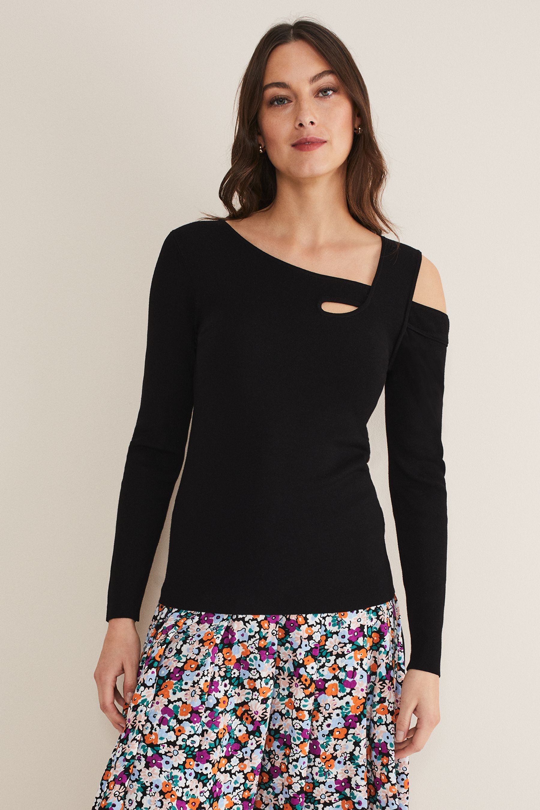 Fitted knit jumper shop