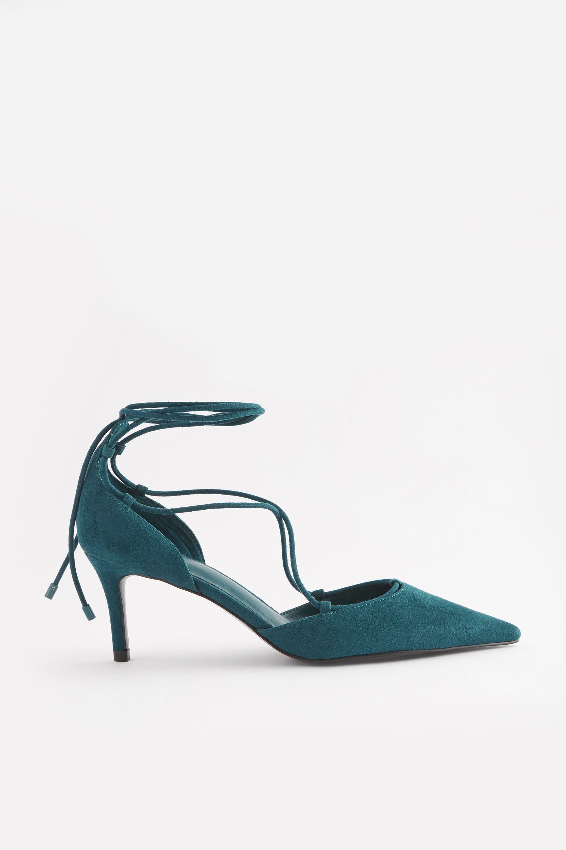 Buy Teal Blue Forever Comfort Point Toe Wrap Heels from Next Netherlands