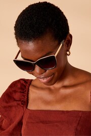 Accessorize Black Classic Cat-Eye Sunglasses - Image 1 of 2