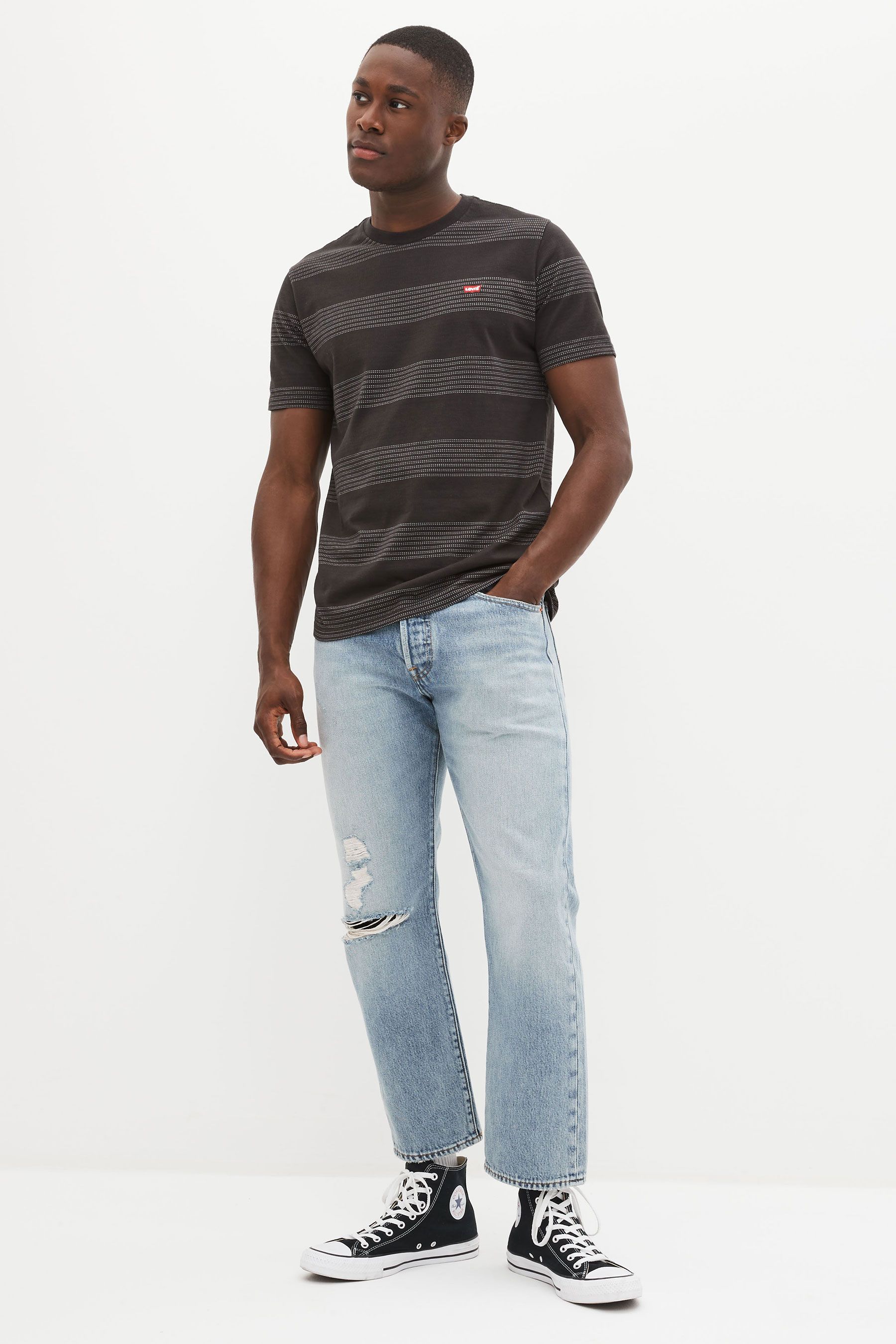 Levi's straight crop jeans new arrivals