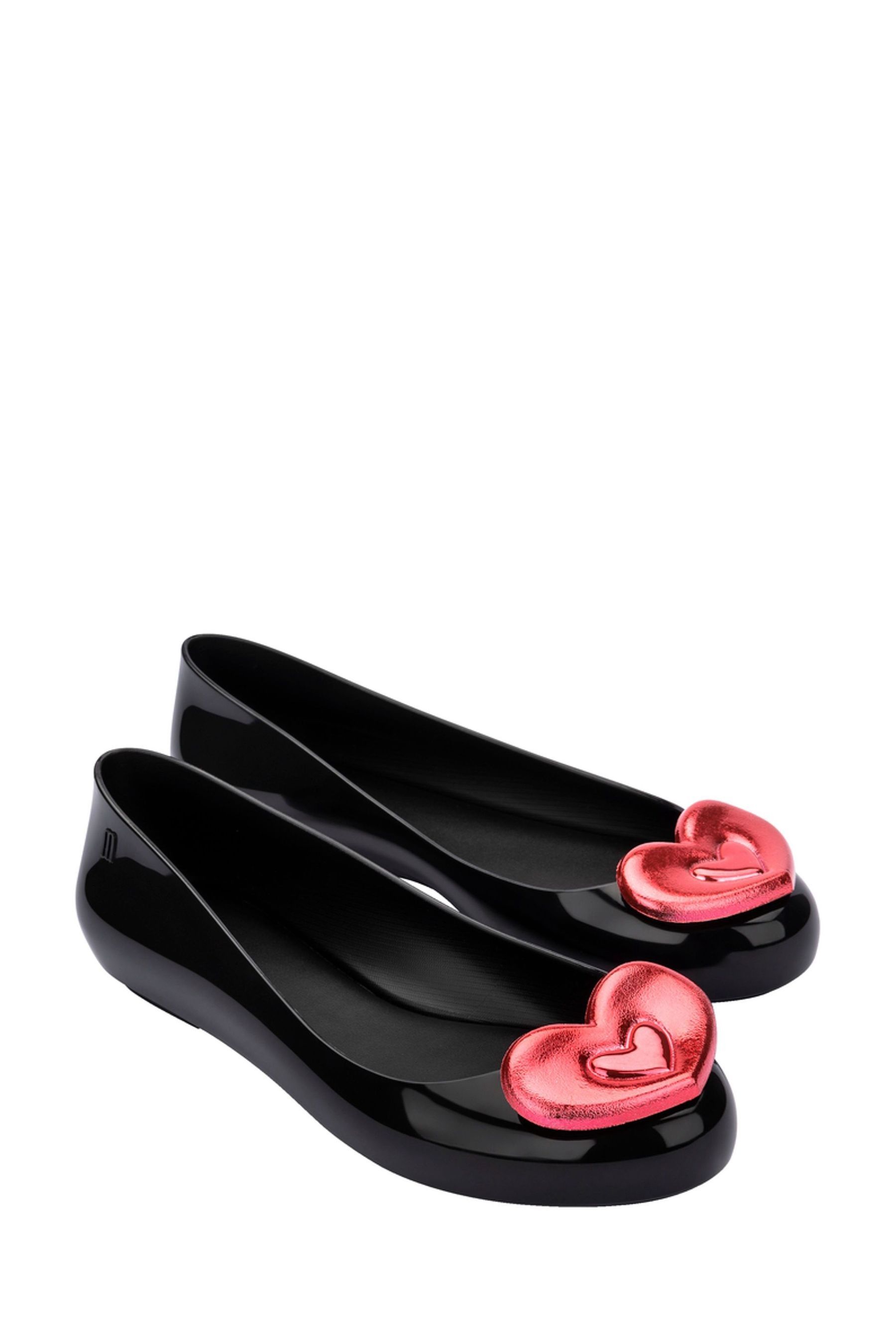 Buy Melissa Black Sweet Love Duo Heart Shoes from Next Luxembourg