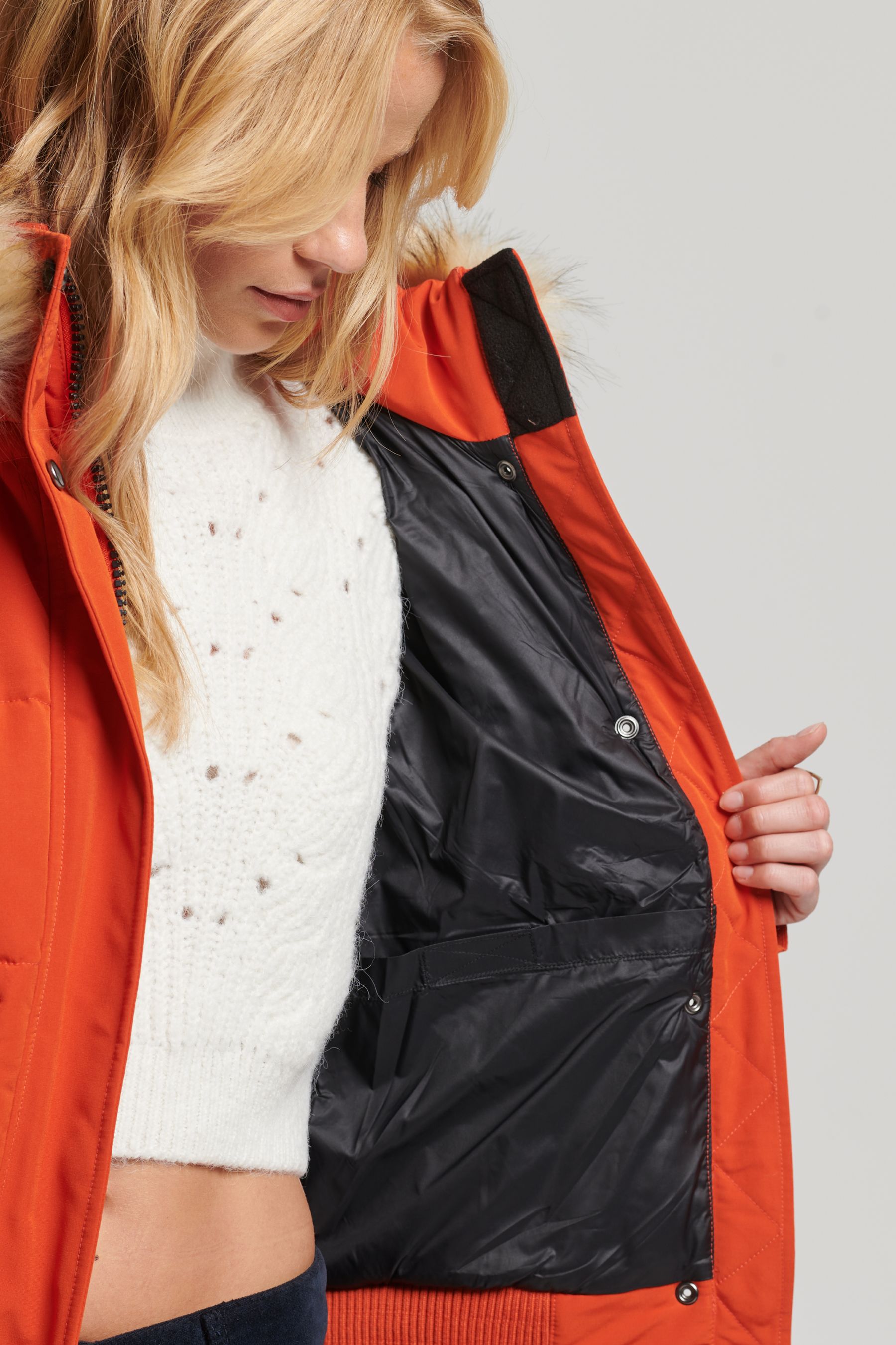 Superdry everest bomber orange cheap