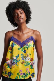 Superdry Yellow Satin Cami Top - Image 1 of 5