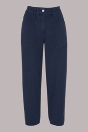 Whistles Blue Tessa Casual Trousers - Image 5 of 5