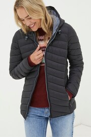 FatFace Black Ruby Lightweight Puffer Jacket - Image 1 of 5