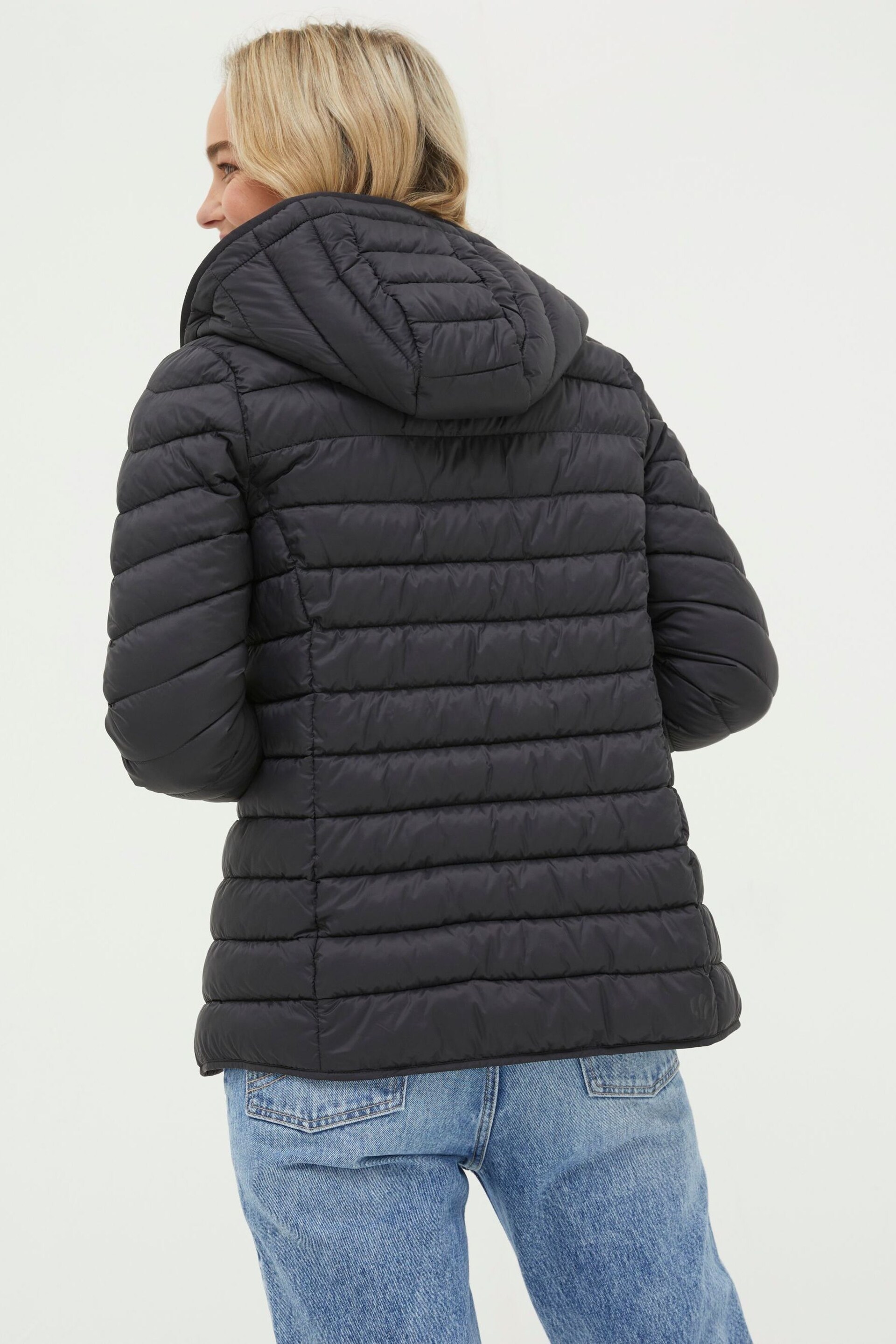 FatFace Black Ruby Lightweight Puffer Jacket - Image 2 of 5