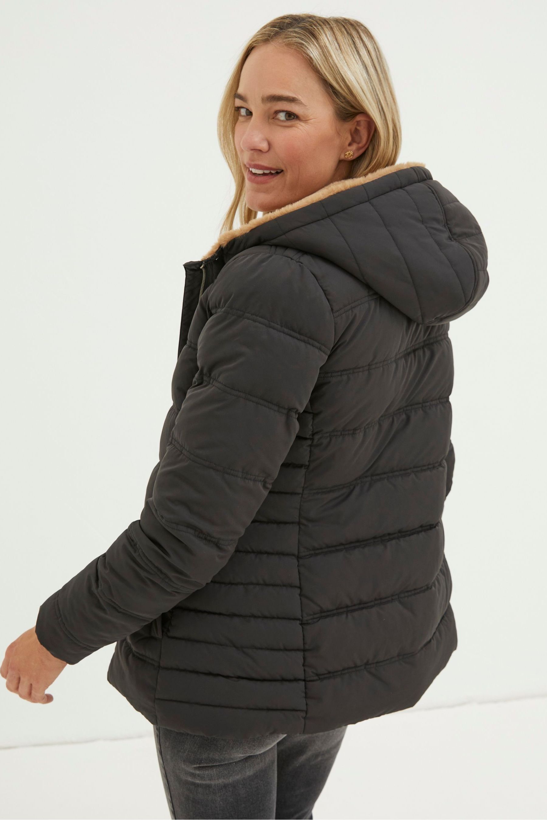 Fat face louisa long puffer coat hotsell