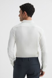 Reiss Ecru King Mercerised Cotton Button-Through Shirt - Image 5 of 6