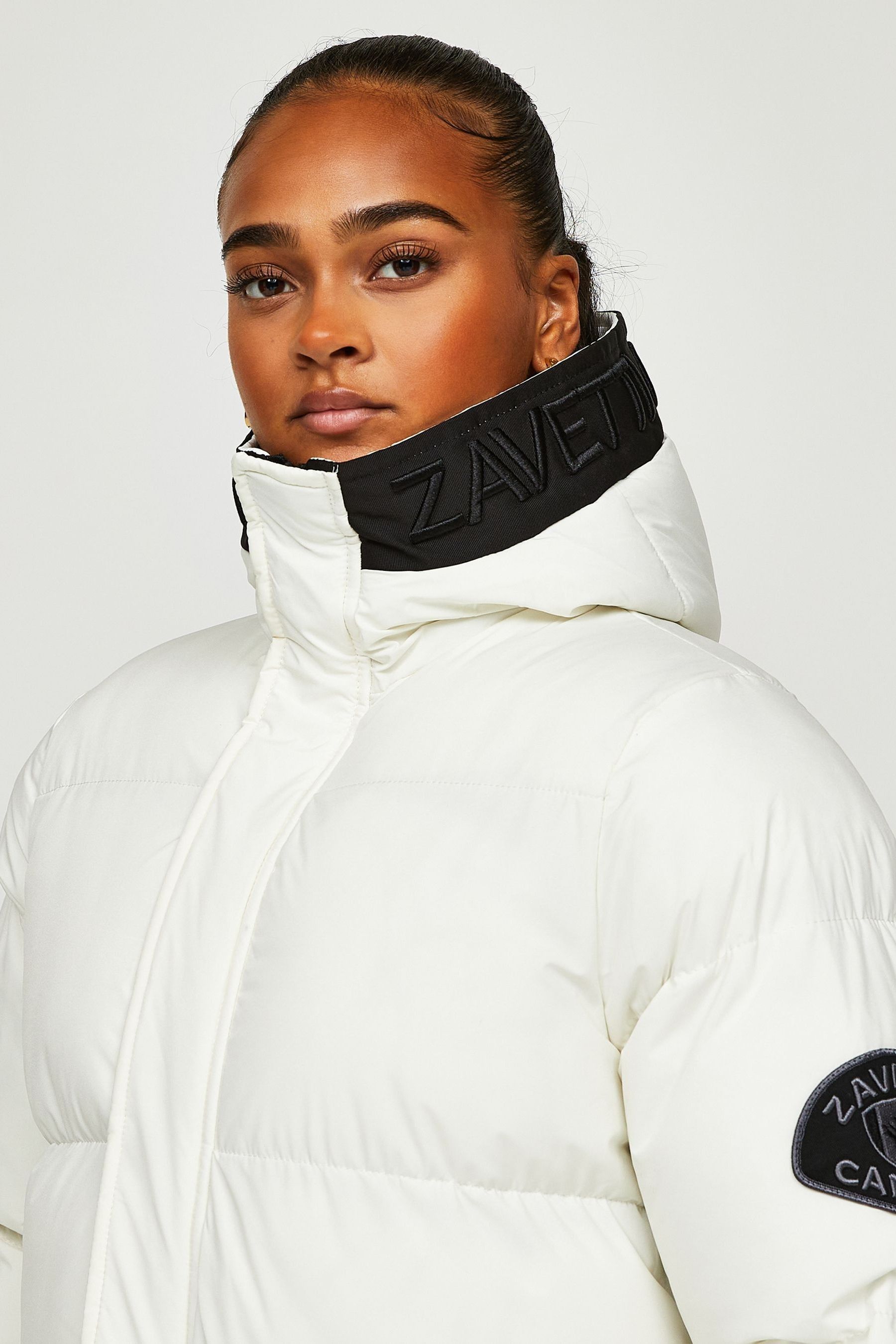 Buy Zavetti Canada Cream Alora Longline Puffa Jacket from Next Lithuania
