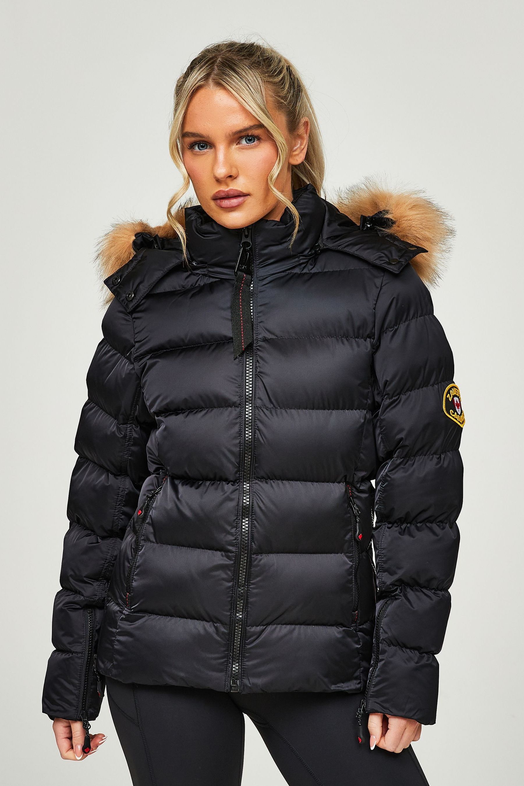 Ladies black puffa outlet