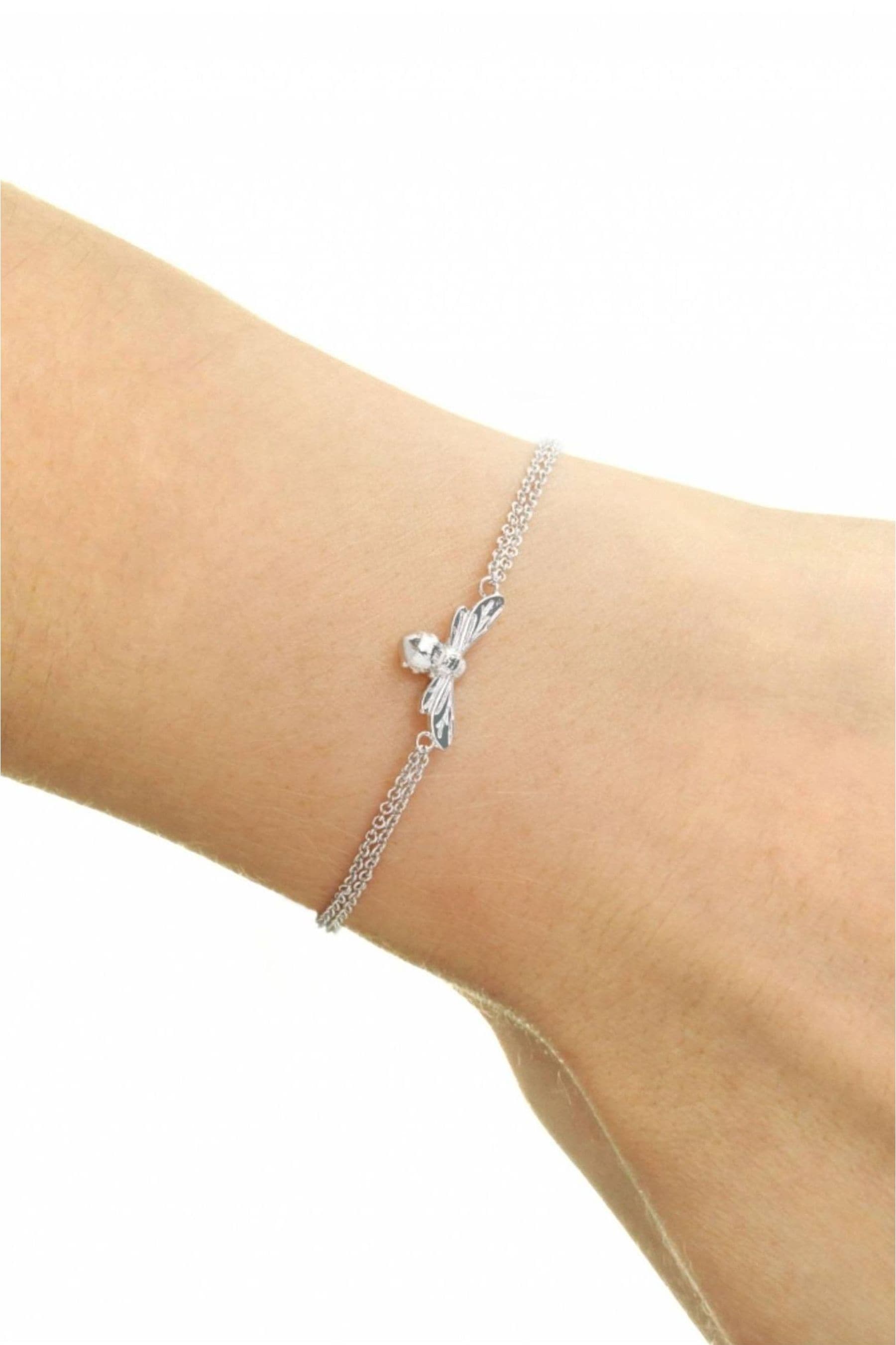 Buy Olivia Burton Jewellery Ladies Silver Tone Lucky Bee Bracelet from Next Ireland