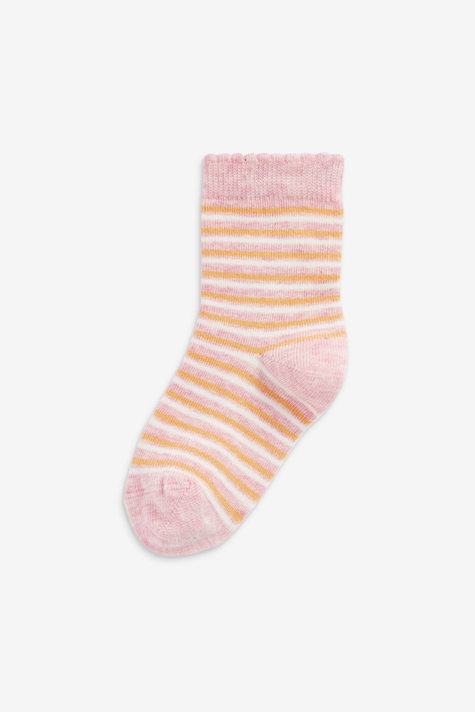 Pink and Yellow 5 Pack Cotton Rich Panda Character Ankle Socks - Image 3 of 6