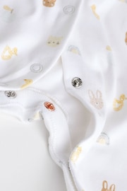 White Delicate Appliqué Baby Sleepsuits 3 Pack (0-2yrs) - Image 16 of 17