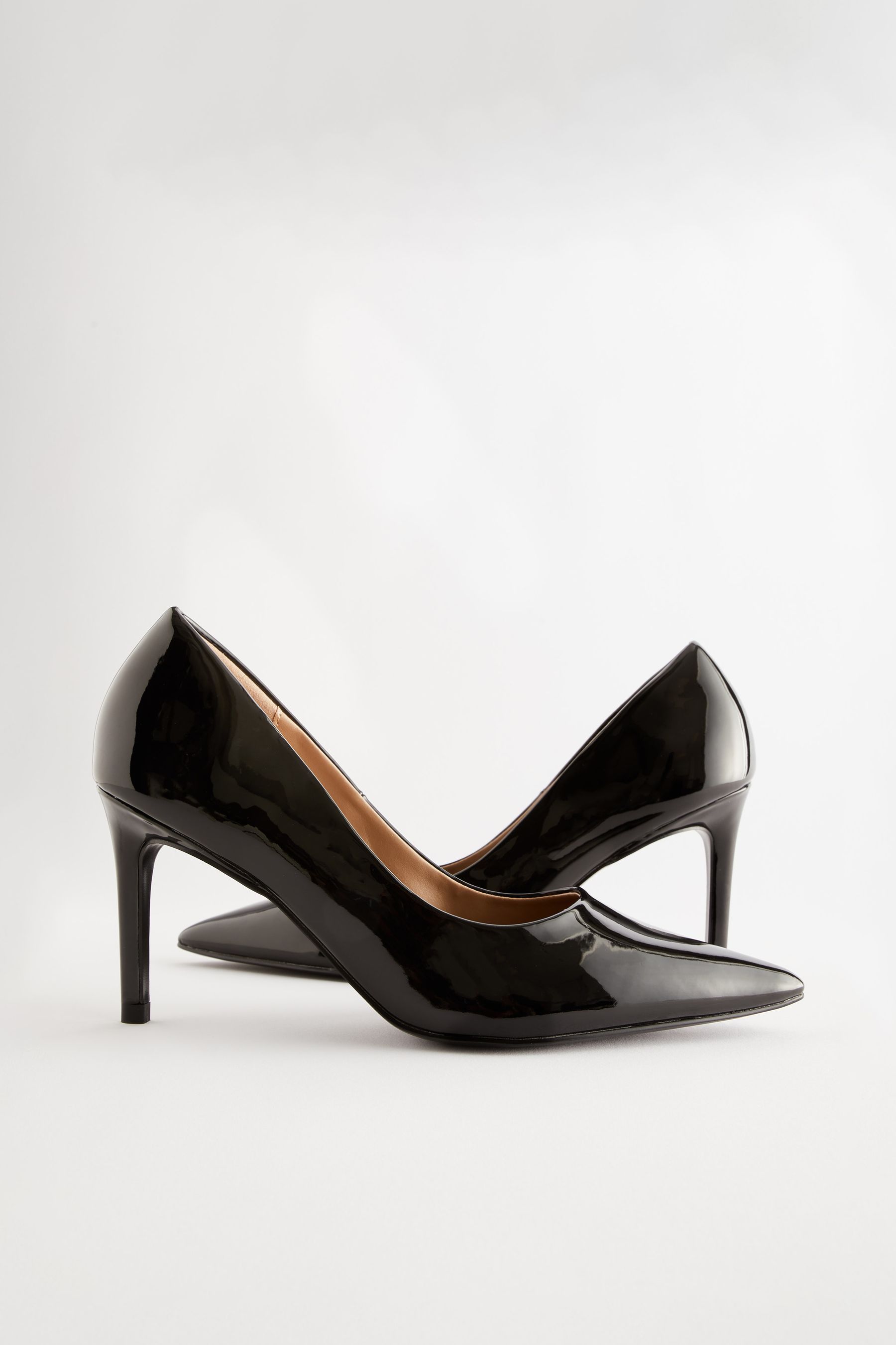 Buy Black Forever Comfort Point Toe Mid Heel Court Shoes from Next Canada