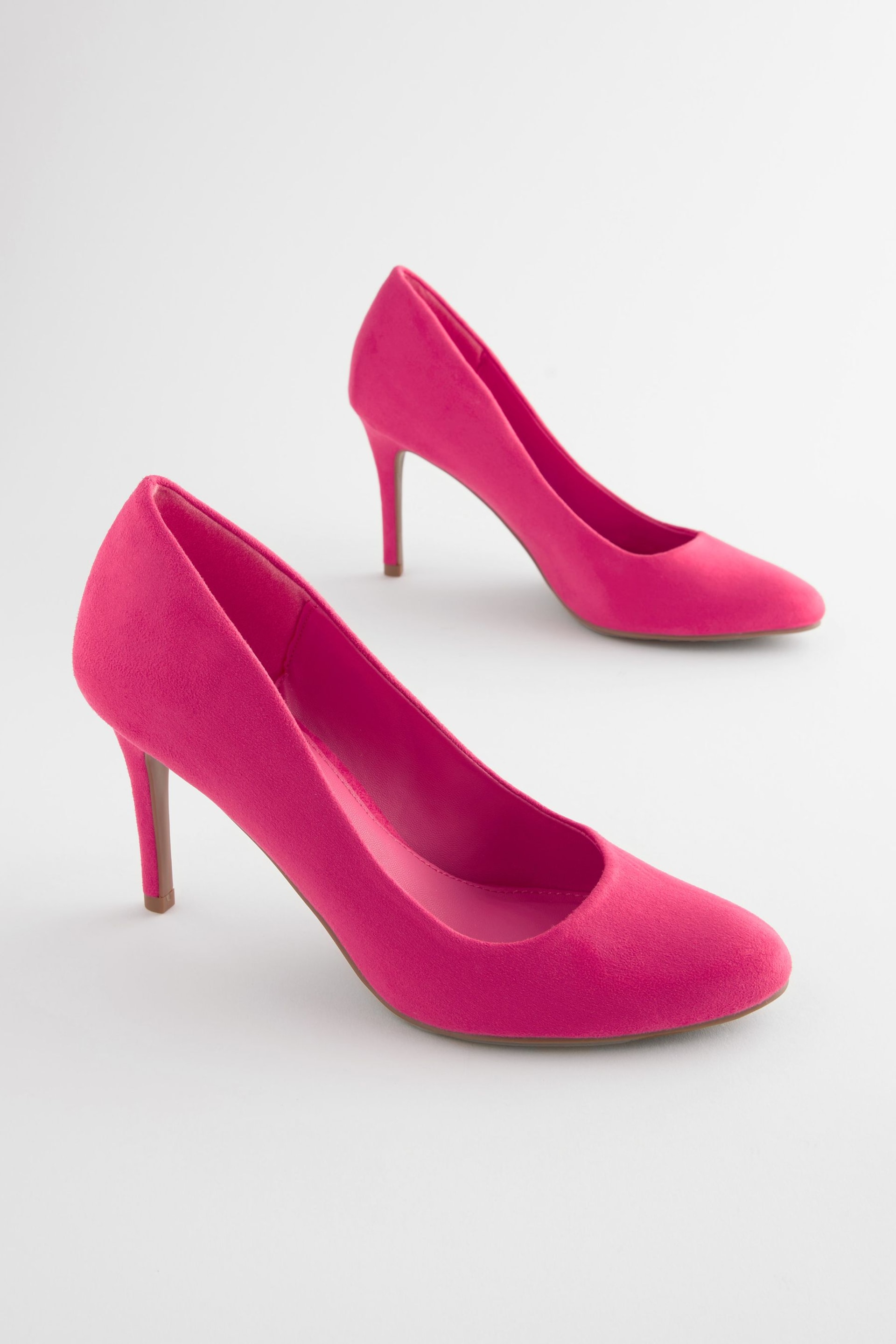 Bright Pink Regular/Wide Fit Forever Comfort® Round Toe Court Shoes - Image 2 of 6